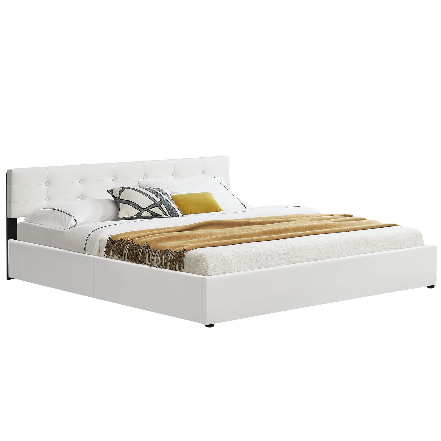 Eshopist Čalouněná postel ,,Marbella" 180 x 200 cm - bílá