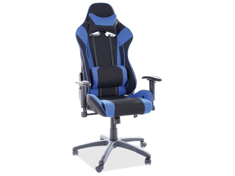 Levně Signal Kancelářská židle VIPER černá/modrá