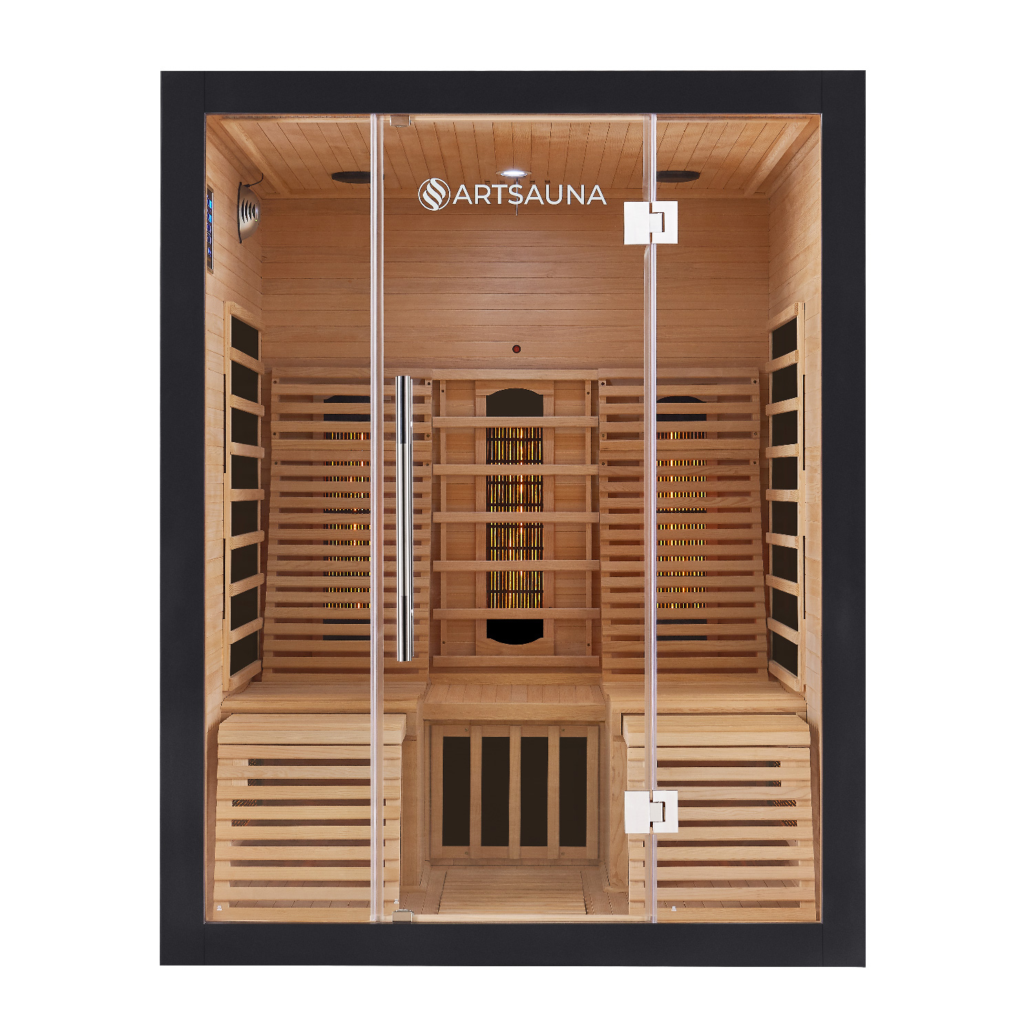 Levně Juskys Infračervená sauna Helsinky 150 s technologií Dual Technology černá