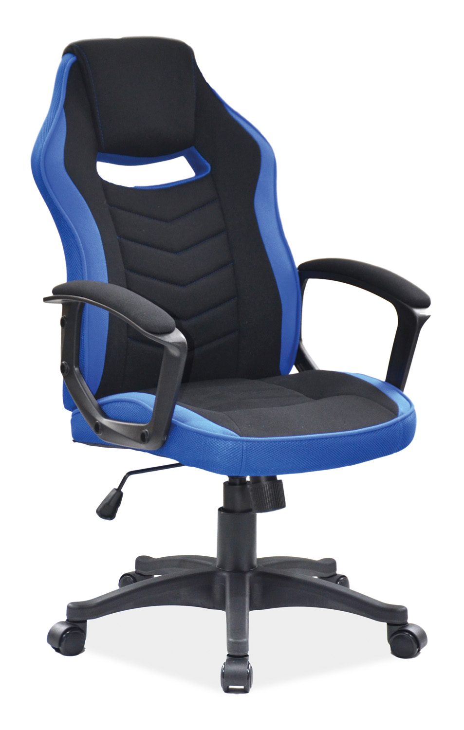 Levně Signal Kancelářská židle CAMARO černá/modrá