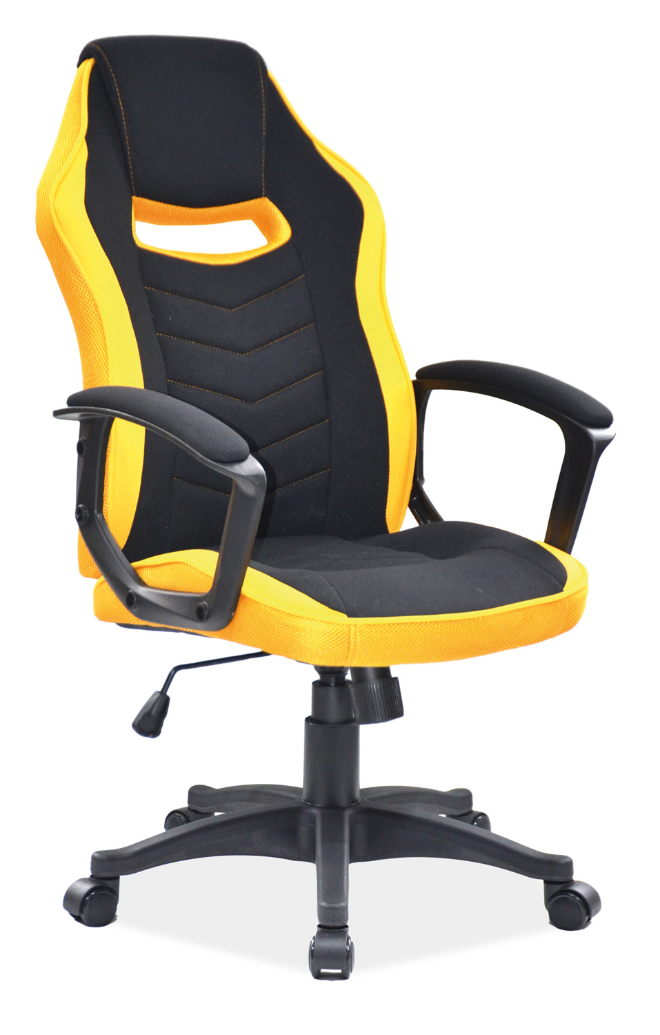 Levně Signal Kancelářská židle CAMARO černá/žlutá