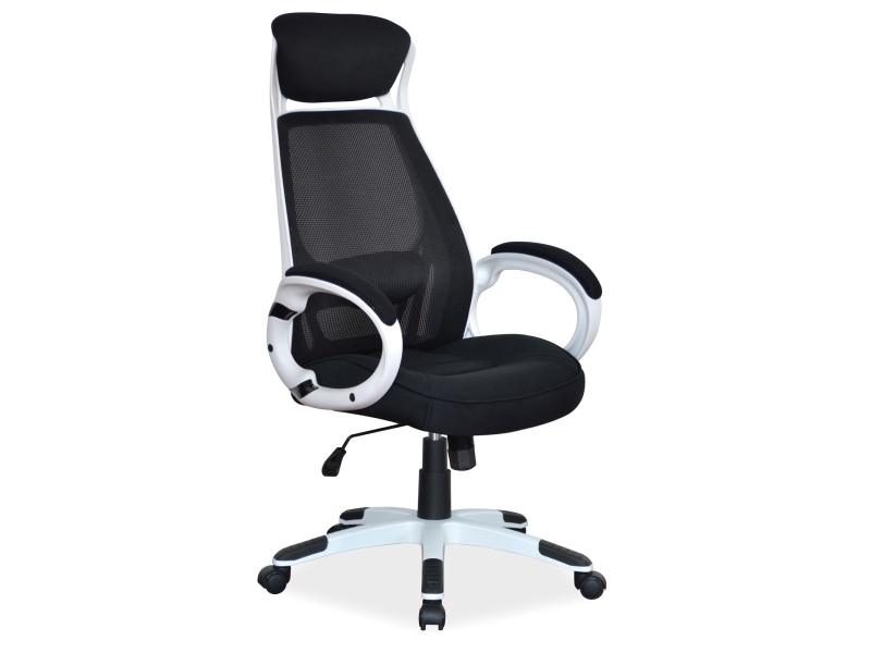 Levně Signal Kancelářská židle Q-409 černá/ bílá