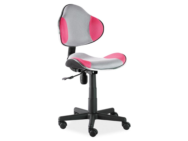 Levně Signal Kancelářská židle Q-G2 ružovo/šedá