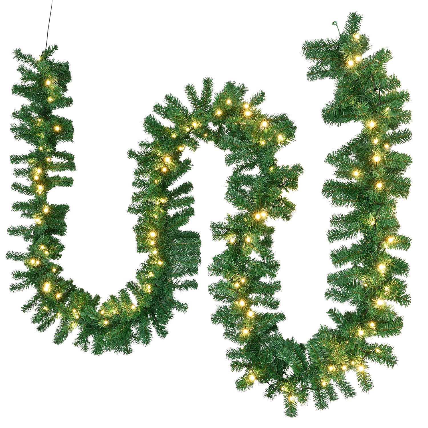 Juskys Umělá vánoční girlanda 5 mv zelené barvě 100 LED
