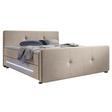 Pružinová postel Houston 140 x 200 cm béžová