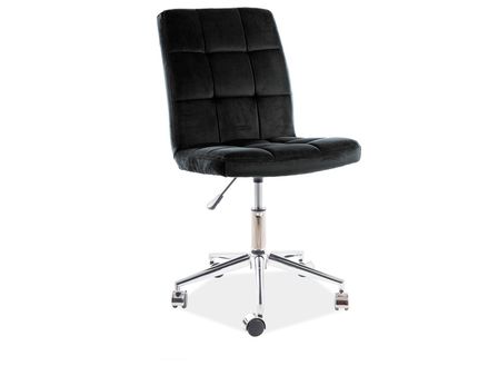 Kancelářská židle Q-020 samet černá bluvel 19