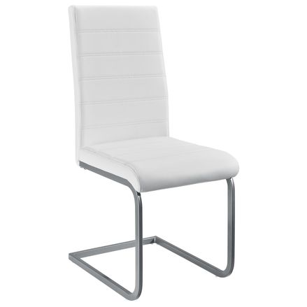 Konzolová židle  Vegas sada 4 kusů, syntetická kůže, v bílé barvě