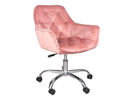 Kancelářská židle Q-190 samet růžová bluvel 52