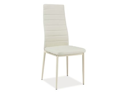 Židle H261 BIS krémový rám/krémová eko kůže