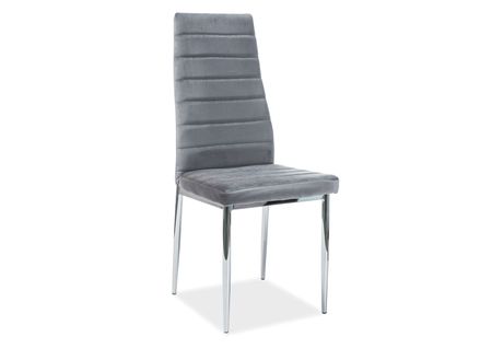 Židle H261 VELVET chrom / šedá BLUVEL 14