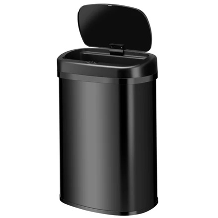Čtvercový odpadkový koš se senzorem - 50 L - černý