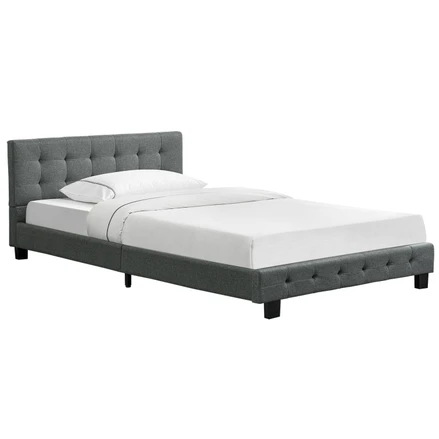 Čalouněná postel Manresa 120 x 200 cm šedá