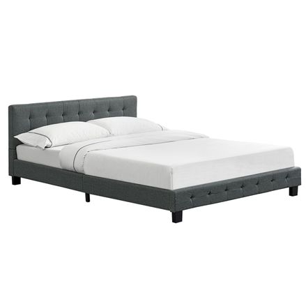 Čalouněná postel Manresa 140 x 200 cm – šedá
