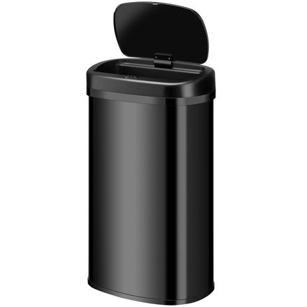Čtvercový odpadkový koš se senzorem - 60 L - černý