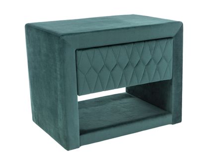 Noční stolek AZURRO VELVET barva zelená čalounění BLUVEL 78