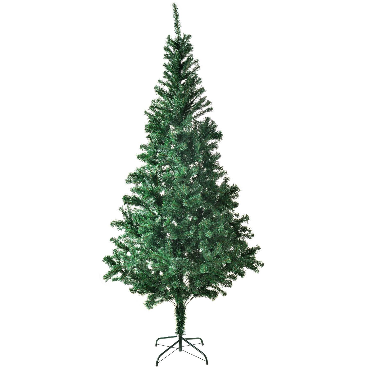 Juskys Umělý vánoční stromek - 180 cm, se stojanem, zelený