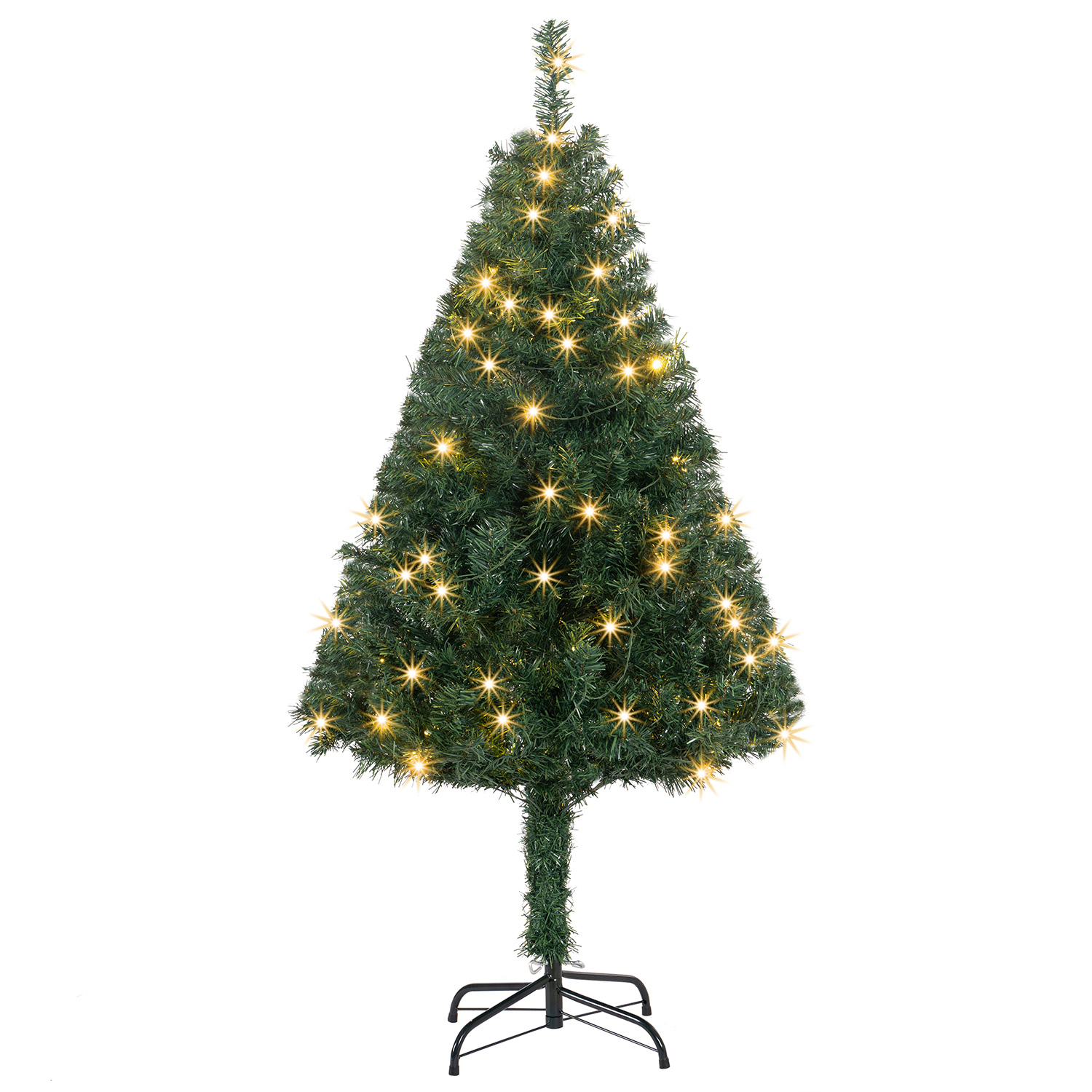 Juskys Umělý vánoční stromek s LED svíčkami - 120 cm